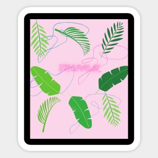 Tropical Leaves Sticker